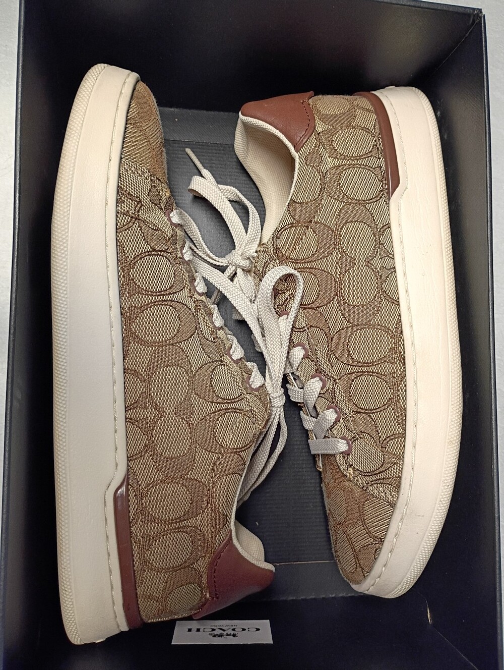Coach Brown Signature Canvas Sneaker